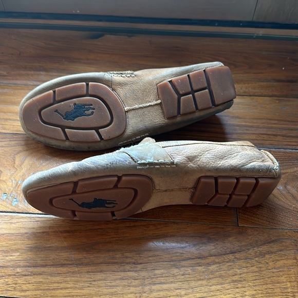 Men's Polo Ralph Lauren,Sz 12 tan leather Anders Driver Loafers - Picture 2 of 4